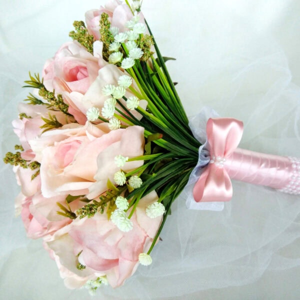 Buquê de Noiva Rosas Cor de Rosa