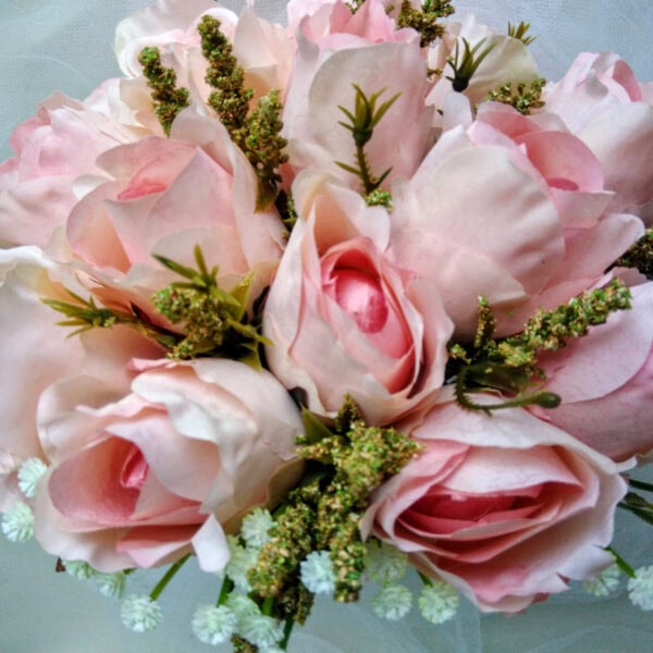 Buquê de Noiva Rosas Cor de Rosa