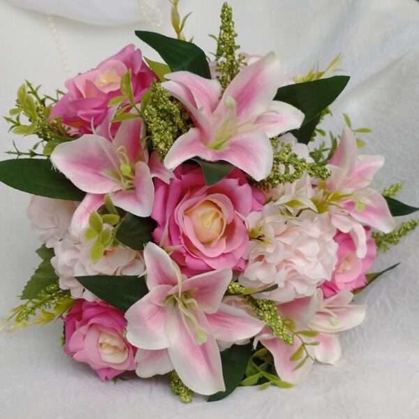 Buquê de Noiva Lírios e Rosas