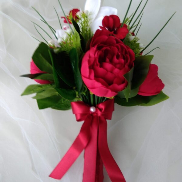 Buquê de Noiva Peônias e Orquídeas