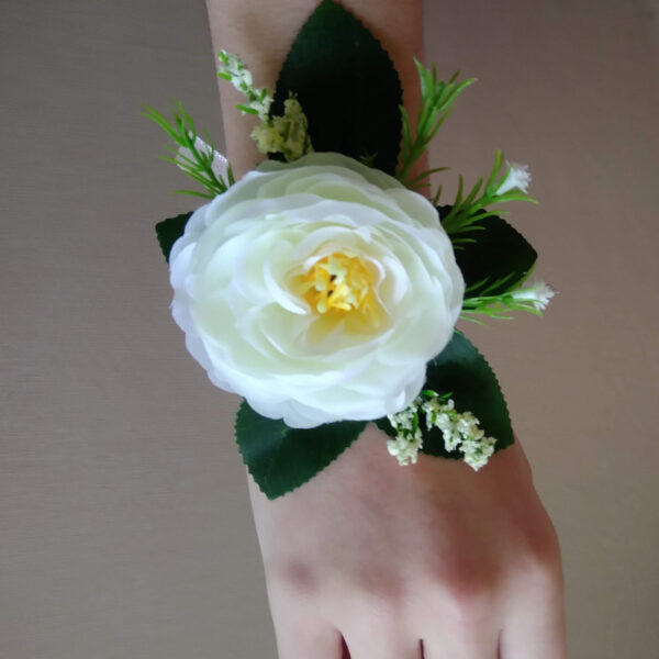 pulseira para madrinha de casamento com flor artificial