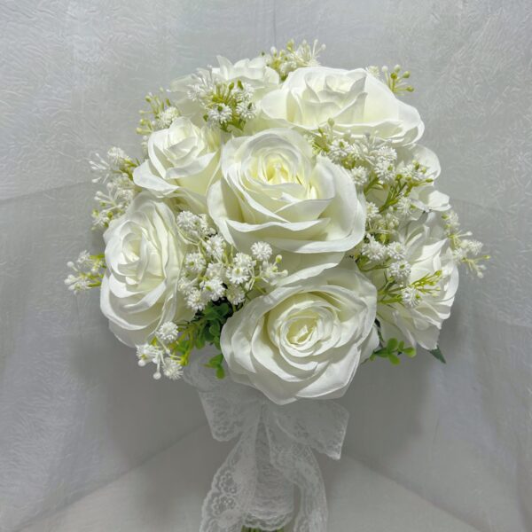Buquê de Noiva Rosas Brancas