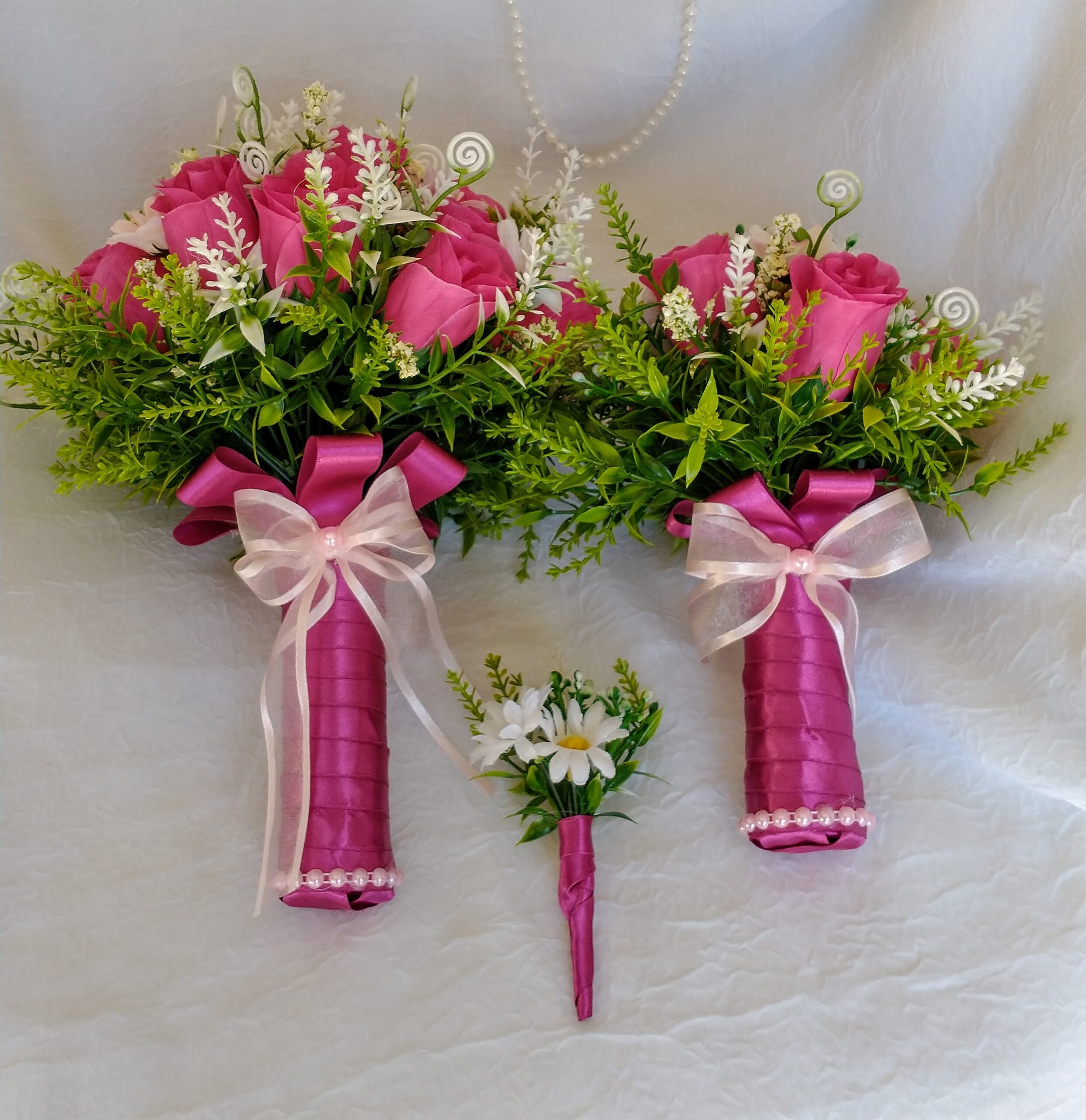 Kit Buquê de Noiva Rosas Cor Pink – Kristina Arranjos