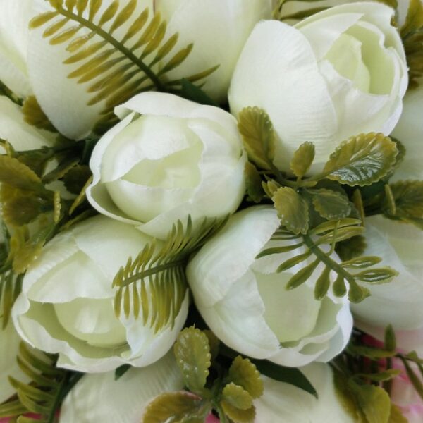 Buquê de Noiva com Tulipas e Mini Orquídeas