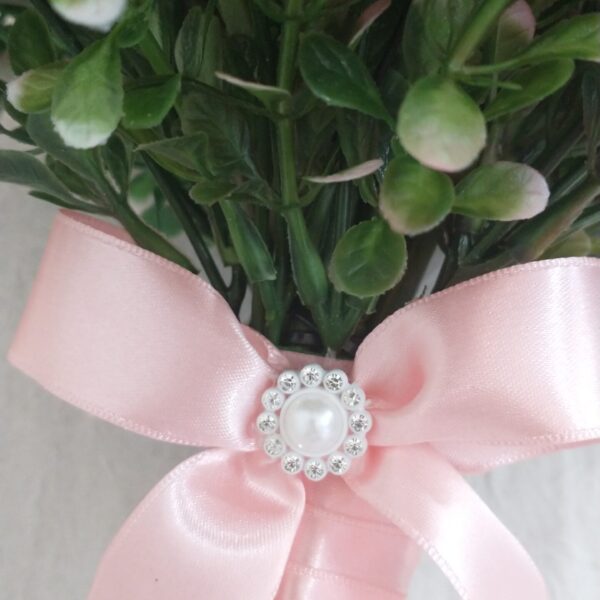 Buquê Botão de Rosas Rosa Chá