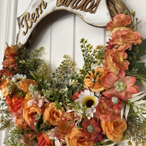 Guirlanda de Porta Tons de Laranja