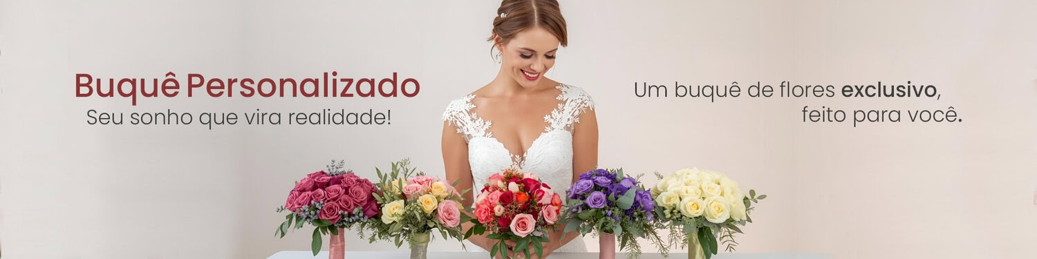 Buquês de flores personalizados com arranjos de rosas e flores decorativas para ocasiões especiais.
